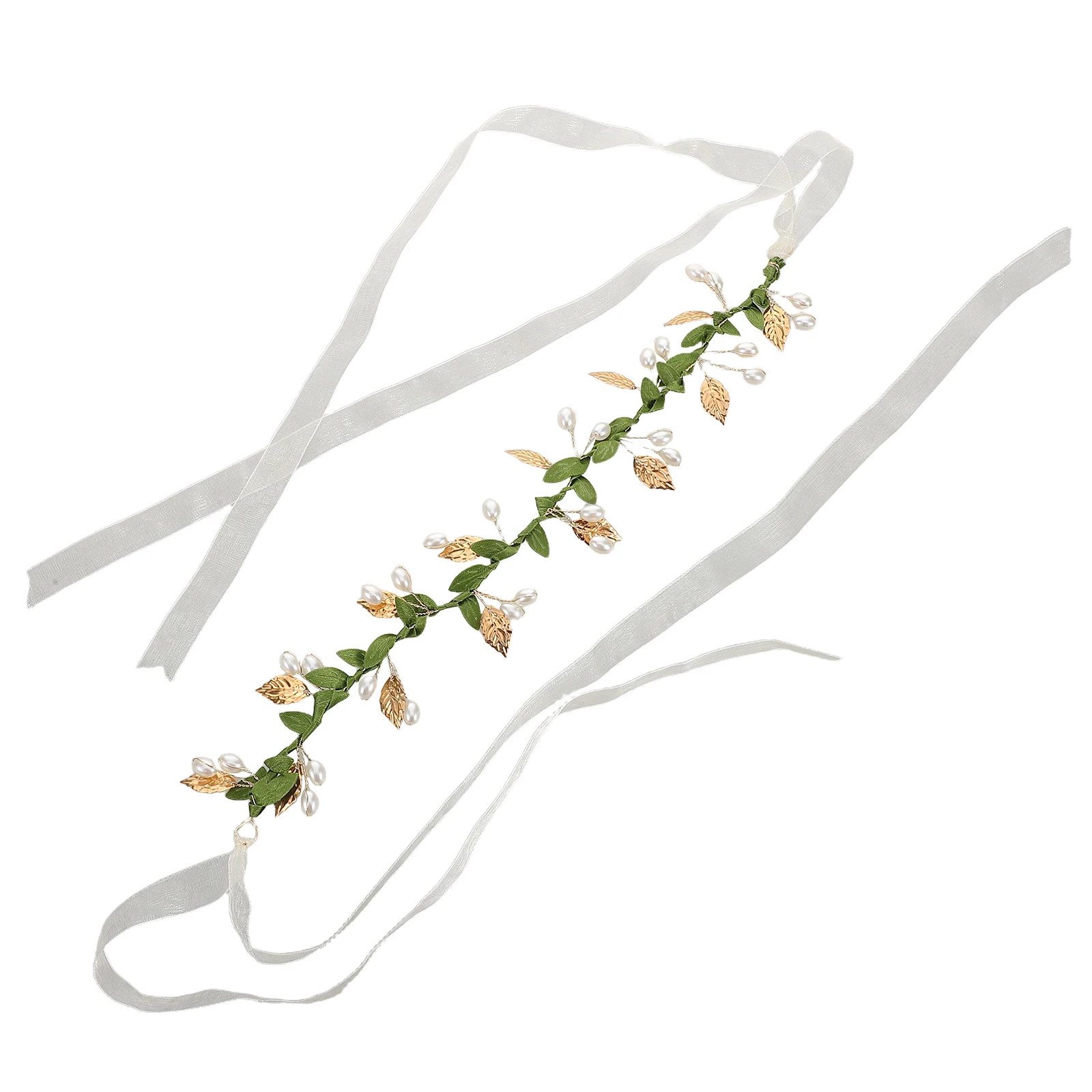 

Pearl Garland Headband Floral Crown Hair Accessories Dried Flower Girls Headpiece Baby Hair Band Boho Design Lightweight