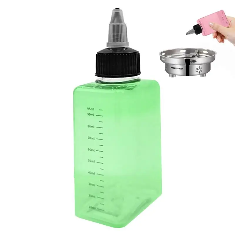 Transparent Reagent Bottle Narrow Neck With Standard Ground Glass Stopper Laboratory Glassware Replacement Bottle Home Accessory