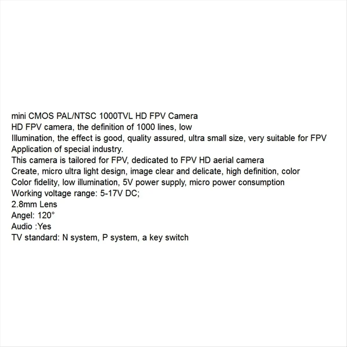 popop Over 20Km Range 5.8Ghz 2W FPV Wireless Transmitter 2000MW 48CH+Receiver+1000TVL Cam for RC FPV Racing Drone