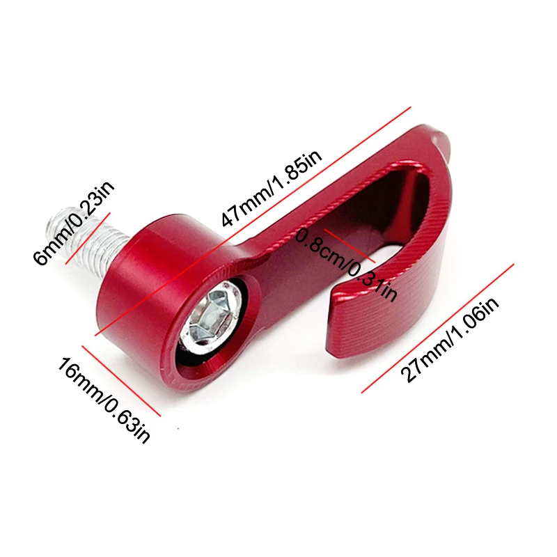 Universal Motorcycle Hook Aluminium Alloy Helmet Hook Single Hole Hook For Dirt Bike Electric Scooter Motorcycle