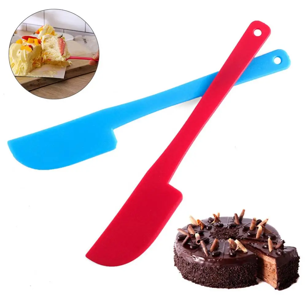 PP Cream Smoother Butter Cake Spatula Plastic Mixing Batter Scraper Knife Brush Baking Tool Cake Brushes Kitchen Accessories