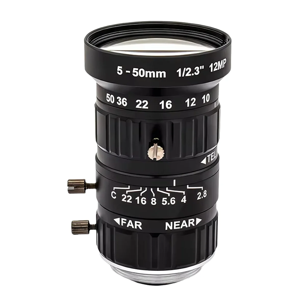

B74A 5-50mm Camera Lens Telescope Zoom 1/2.3Inch HD 12Megapixel C Mount Varifocal Lens Professional Industrial Camera Lens