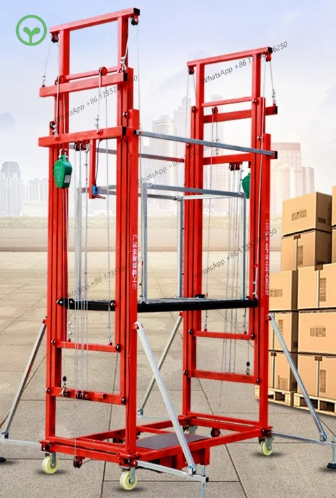 2026 Foldable Removable Mobile Convenient Electric Scaffolding Lift Remote Control Lifting Platform Factory Direct Sales