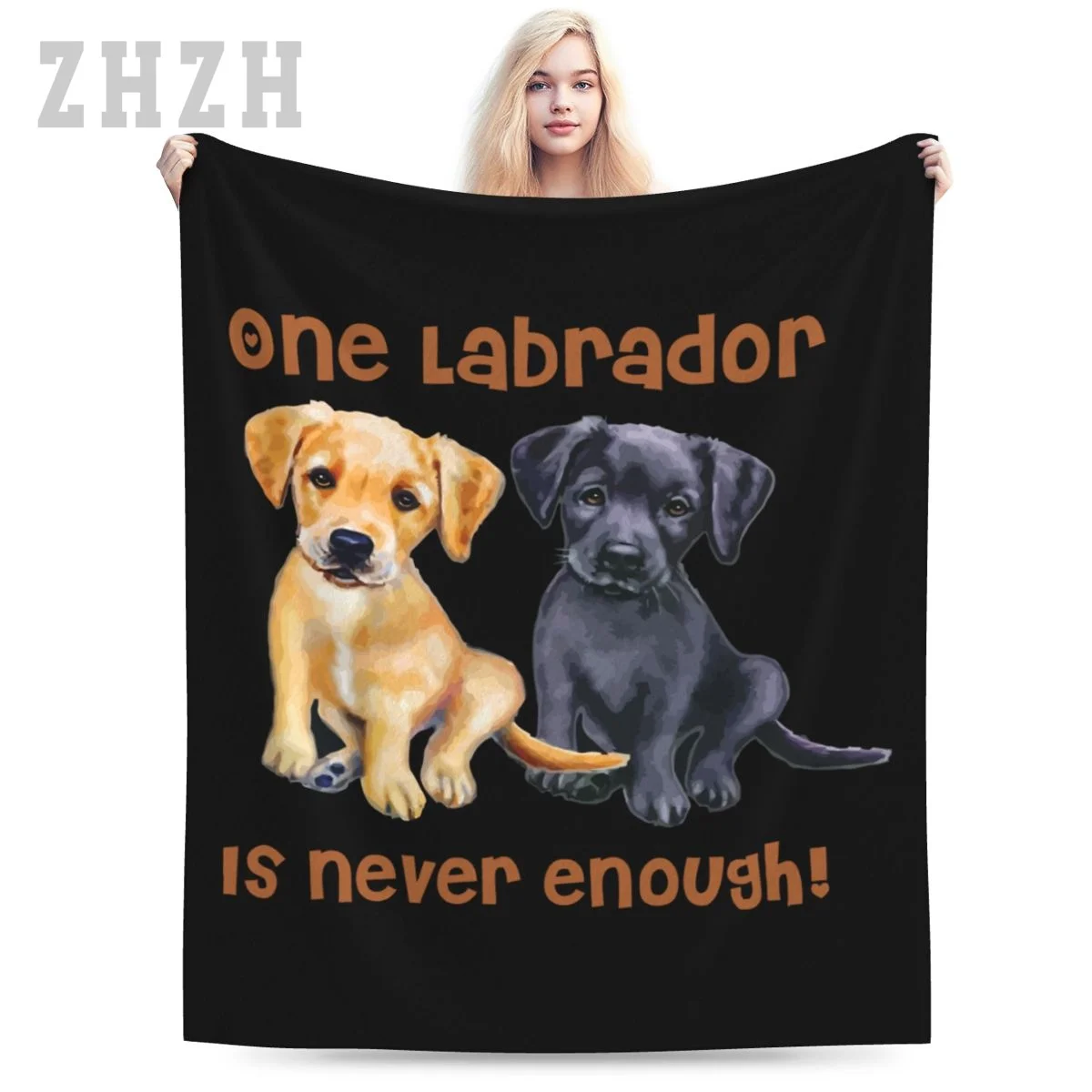 Manta Labrador Retriever perro mascota divertida camiseta regalo negro dorado amarillo laboratorio franela multifunción Camping