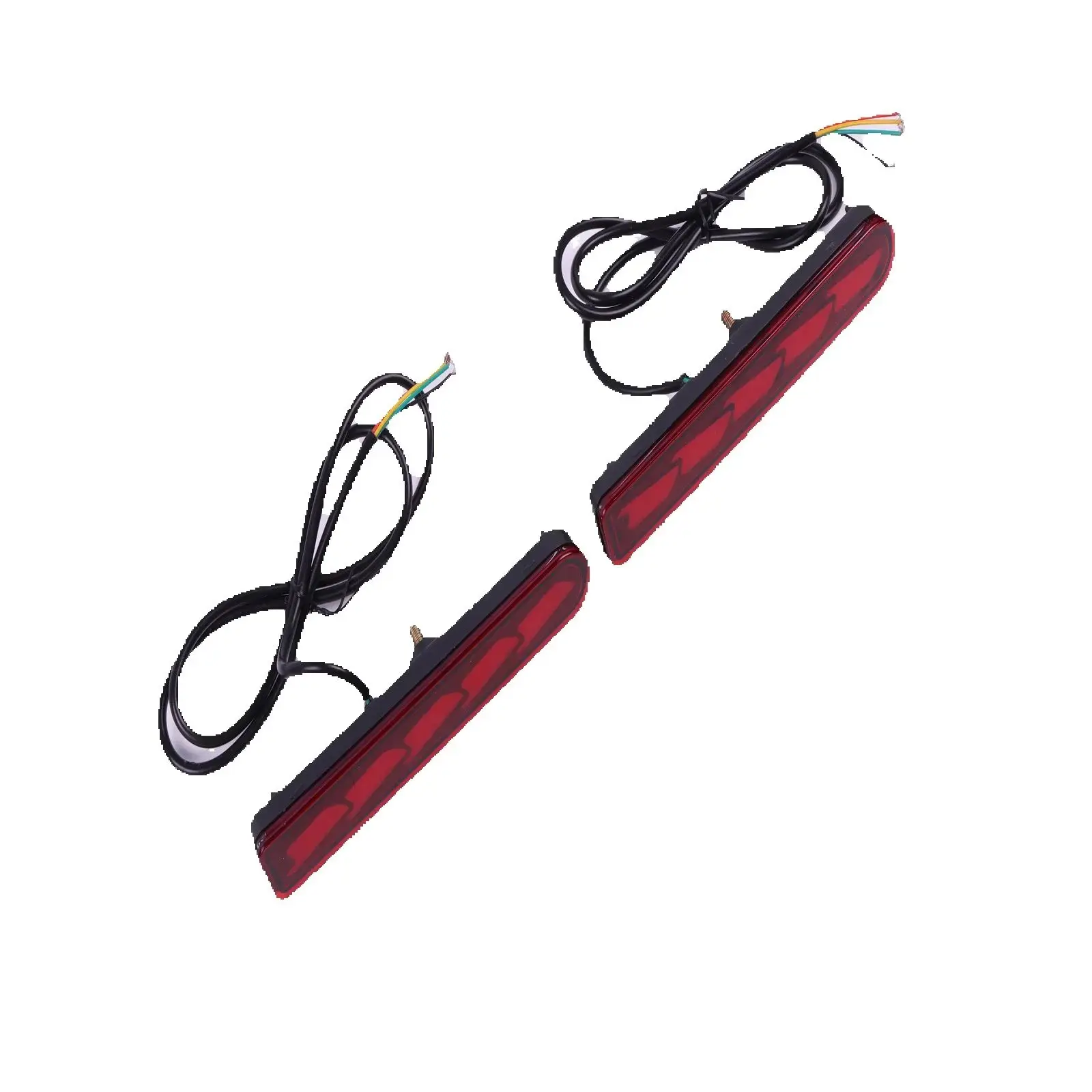 2 قطعة LED المصد الخلفي عاكس ل FJ كروزر 2007-2014 الذيل ضوء الفرامل مصباح #2