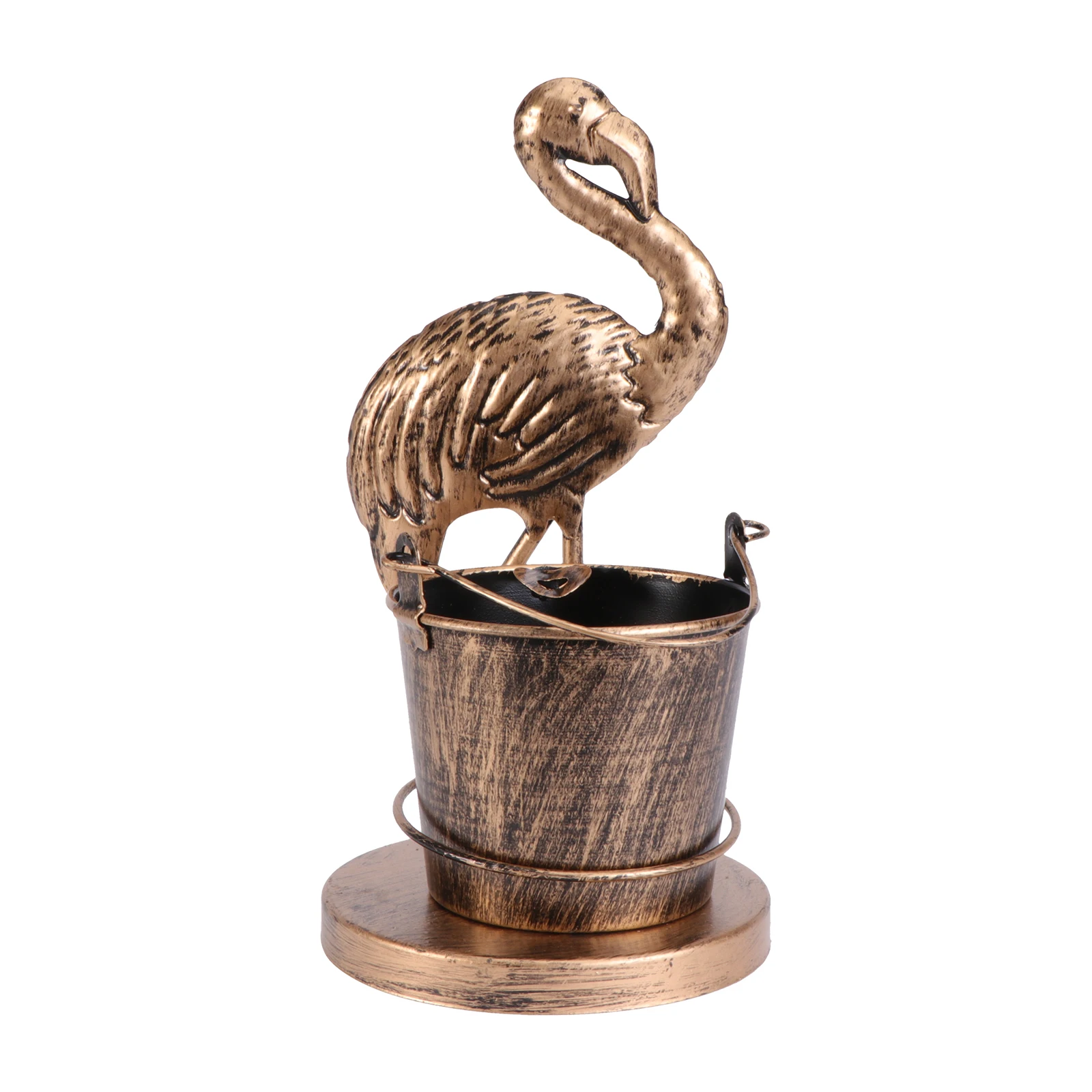 

Crane Ashtray Metal Alloy Container Desktop nament Butt Tank Resin Material Craftsmanship Home Office Gift