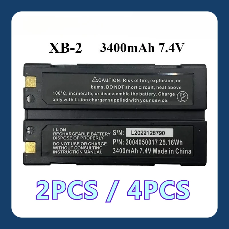 

2 шт./4 шт. 7,4 В 3400 мАч XB-2 GPS аккумулятор для CHCNAV CHC X90/X91/X93/M500/600 серии GPS аккумуляторная модель GPS-RTK