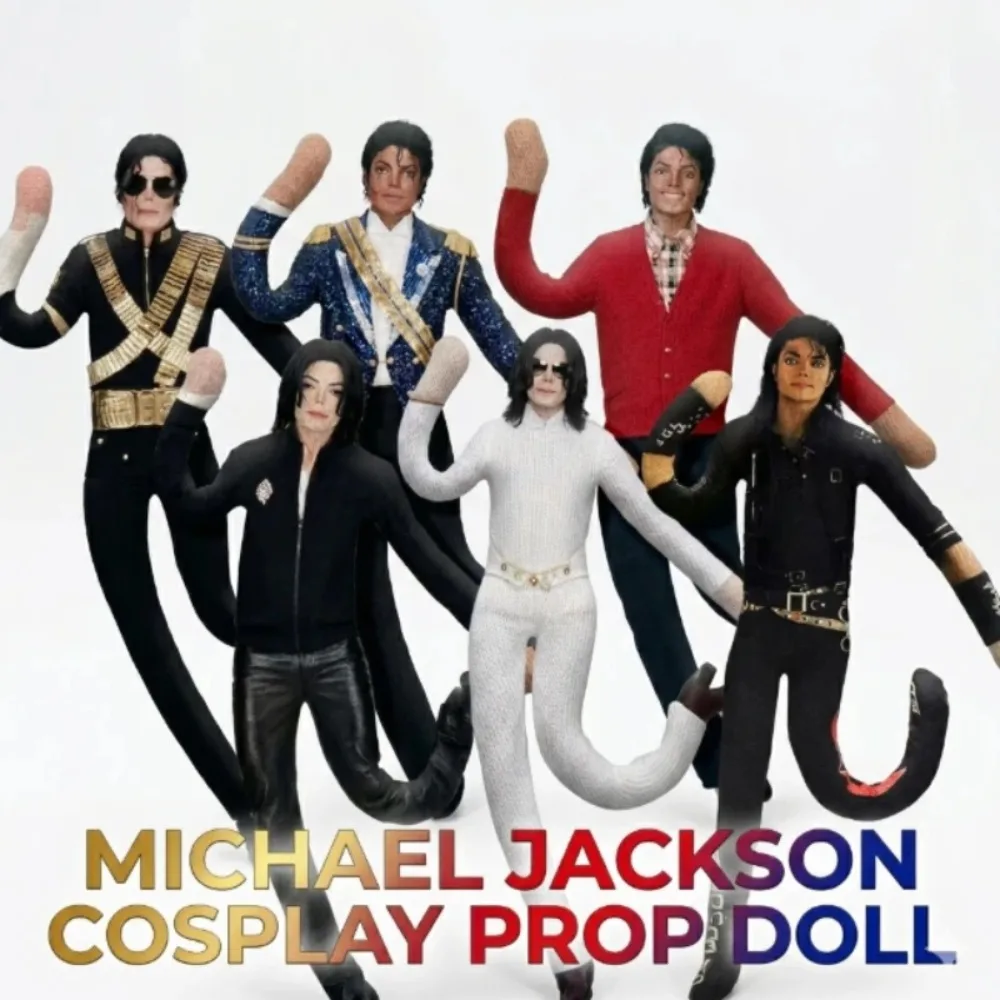 Figurine en peluche articulée Michael Jackson pour cosplay, poupée souple décorative, accessoire de collection, cadeau