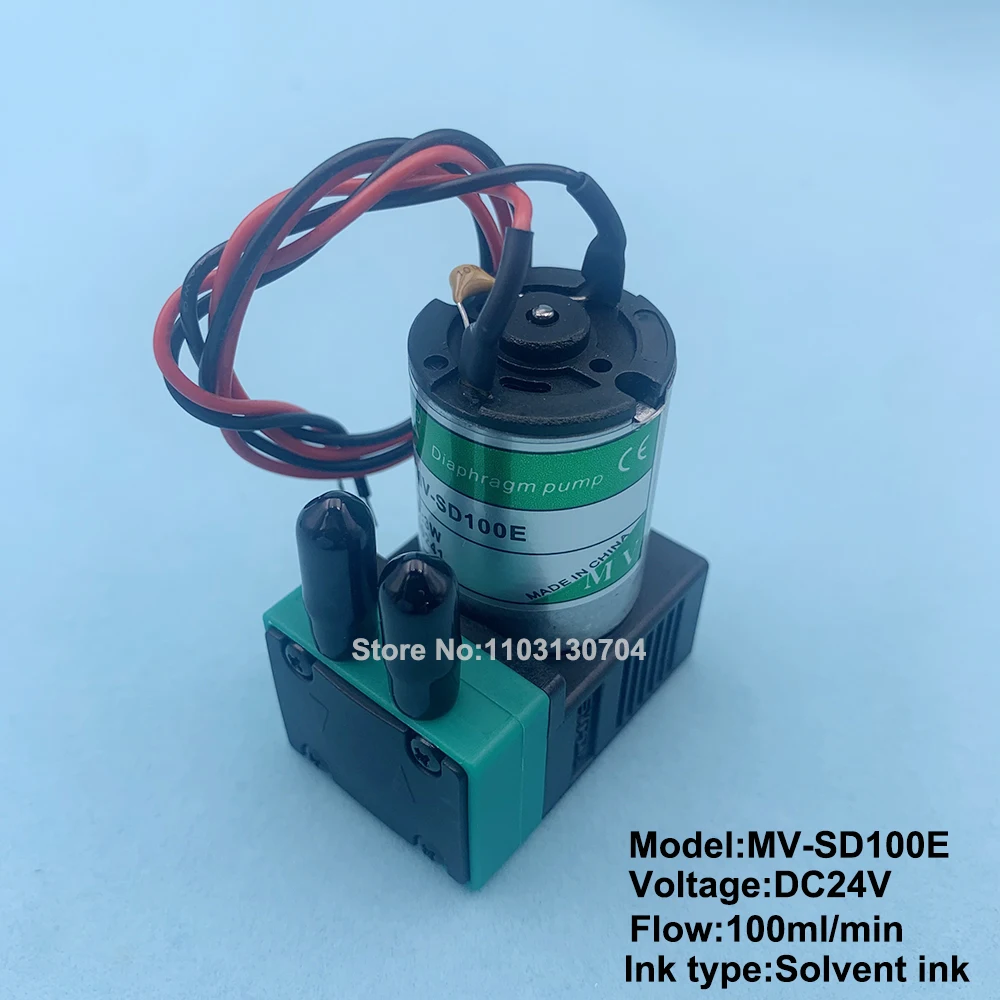 2PCS For Sypda Small Pump 24V 3W 100-200ml/min Diaphragm Pumps of Flora Allwin Witcolor Docan Gongzheng Solvent Inkjet Printer