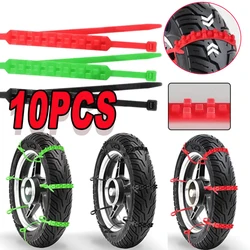 Universal Electric Vehicle Anti-skid Chain Motorcycle Tyre Tie Without Hurting Tire Snow Rubber Chain Mud Off Wear Resistant
