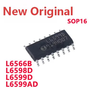 5PCS New L6566B L6566 L6598D L6598 L6599D L6599AD L6599 SOP16 Original LCD power supply chip In Stock