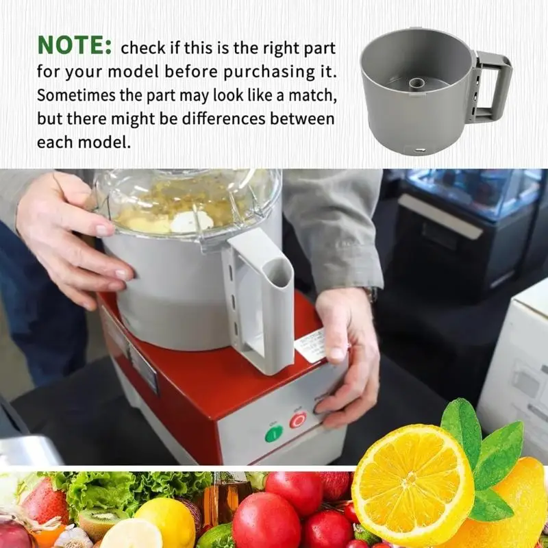 A0NC متعدد الأطوار 3 ربع كوارت معالج المعالج وعاء بلاستيك بسلان بديل الجزء البلاستيكي من أجل R2B R2N النموذج سهل التنظيف