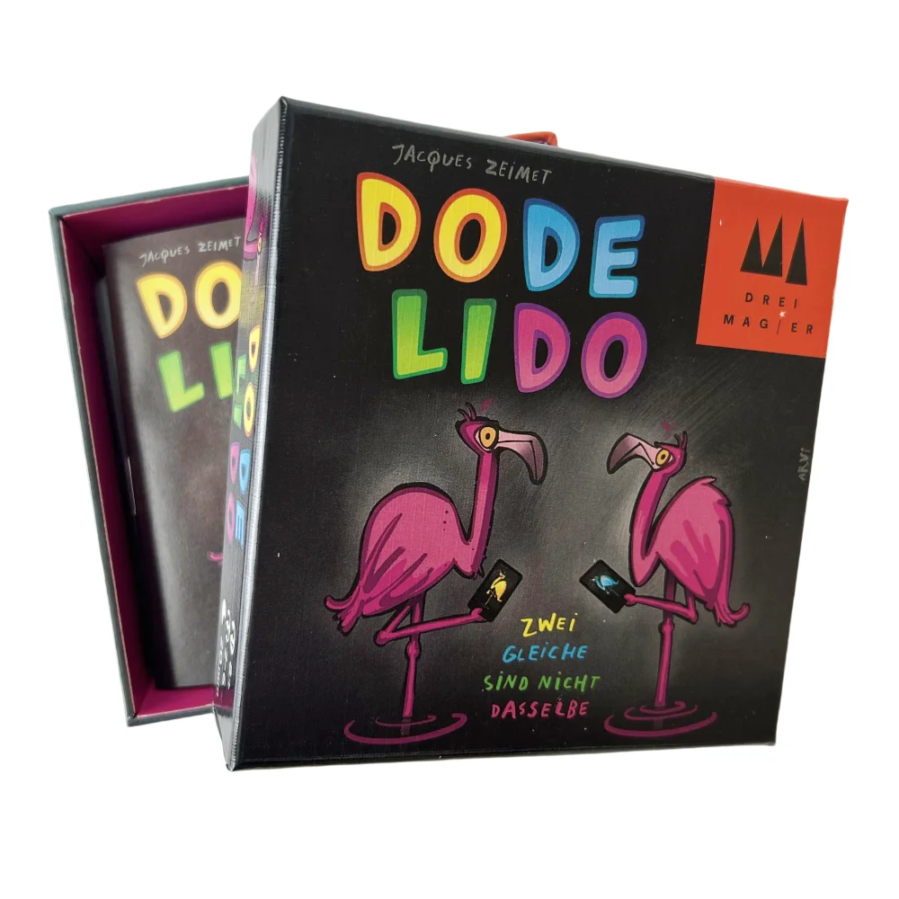 

Настольная игра Dode Lido для 2–5 игроков для семьи/вечеринки/подарка, лучший подарок, забавная карточная игра с заменами плитки, английская версия