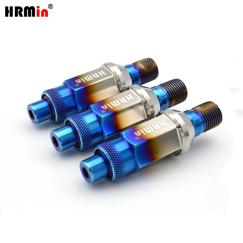 HRmin Gr.5 Titanium Alloy Automobile Vehicle Car Wheel Stud Conversation M12x1.25x75mm and Gr.5 Titanium Lug Nut M12x1.25x48mm