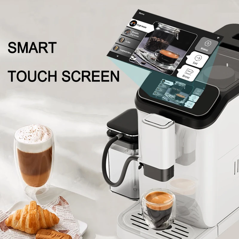 ใหม่ Tuya APP Home Office Cappuccino Latte เครื่องชงกาแฟเอสเปรสโซ Super กาแฟอัตโนมัติเครื่อง