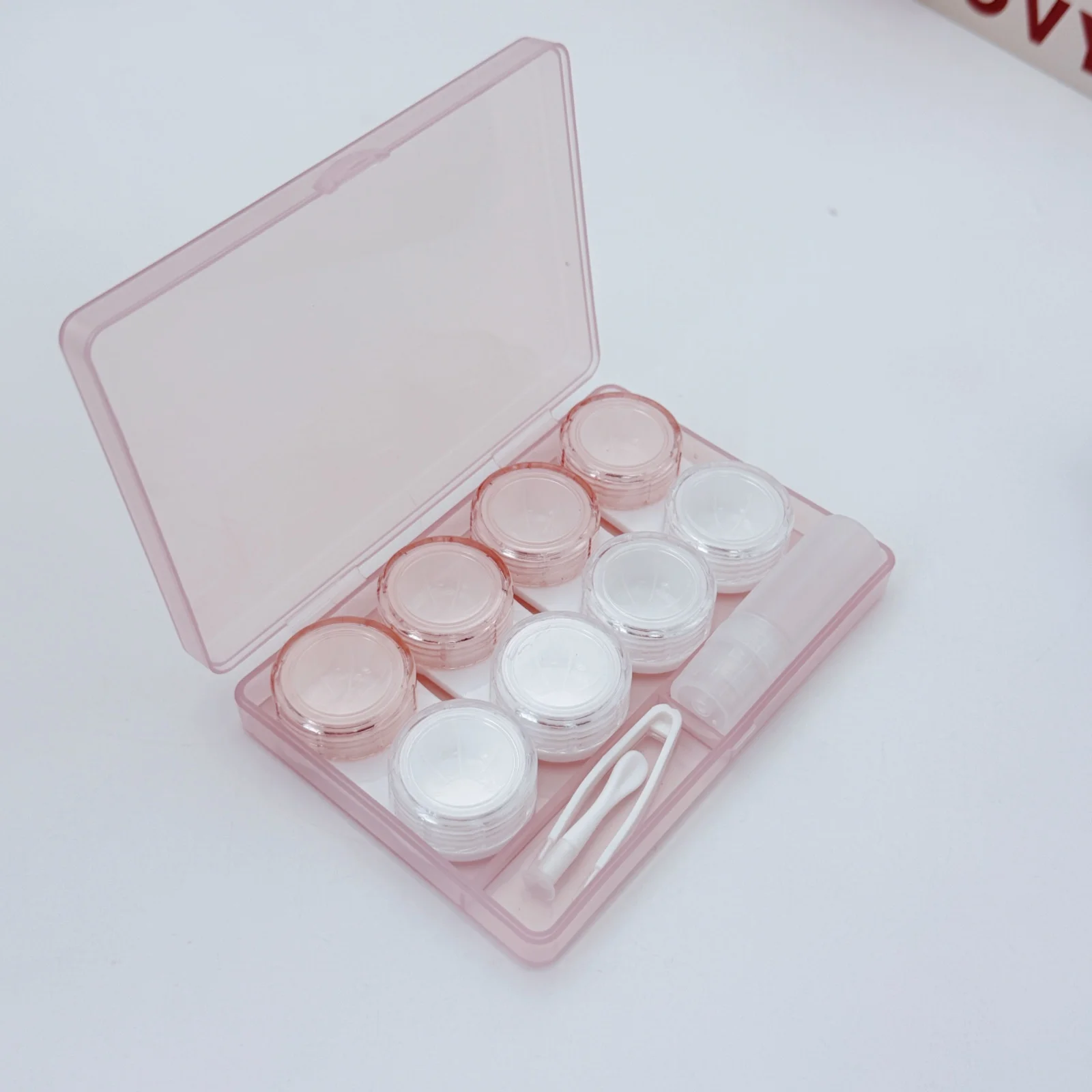 Contact Lens Case Portable Multi Pair Set Contact Lens Storage And Care Box Ins Transparent Storage Box Contact Lens Box