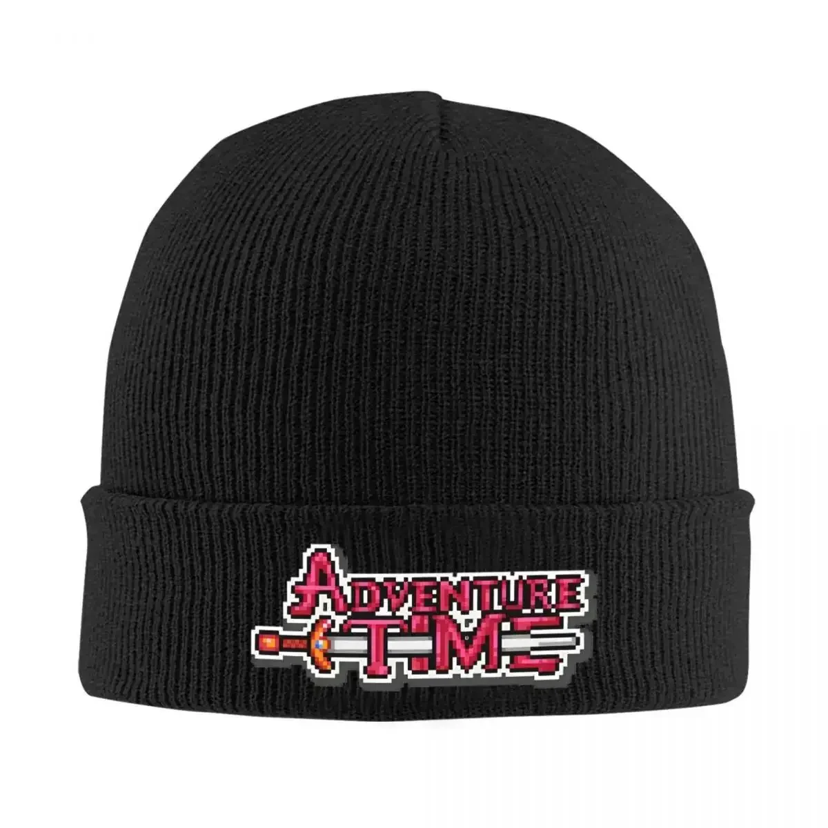 Adventure Cartoon Humor Anime Funny Times Pixel Art Knitted Hats Autumn Winter Beanies Street Cap Unisex Acrylic Casual Bonnet