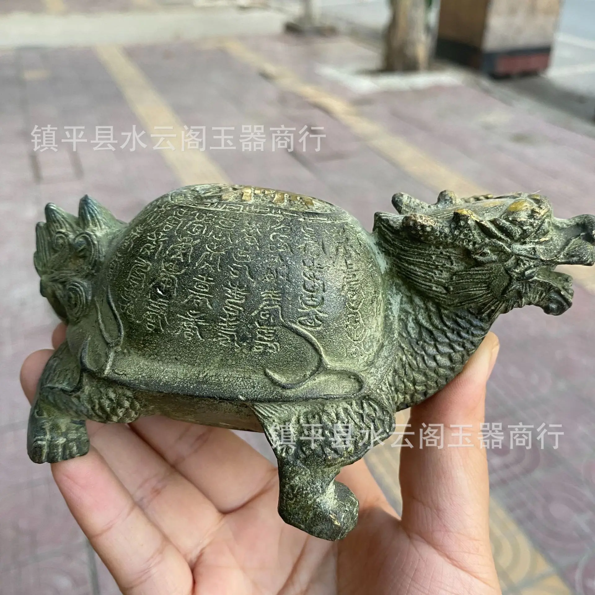 Copper Longevity  Head Turtle Baxia Office Home Furnishing, Study, Tea Room Decoration, Rich Jia Tian Xia Bronze Turtle