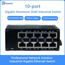 12-56V Wide Voltage POE Switch 6/8/10/24CH 10/100Mbps Half/Full Duple Ports Industrial Grade Wall Mount Removable Network Switch