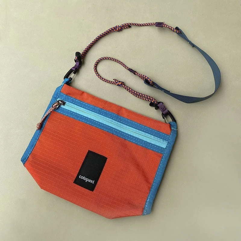 Dopamine Color‑Block Crossbody Bag Waterproof Lightweight Outdoor Shoulder Sling Bag for Men Women Daily Travel