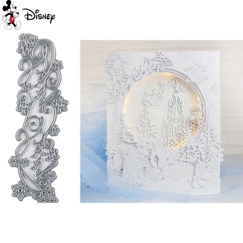 

Disney Frozen Cutting Dies Let It Go Border Diecut for DIY Scrapbooking Embossing Paper Cards Crafts Making New 2022 Dies