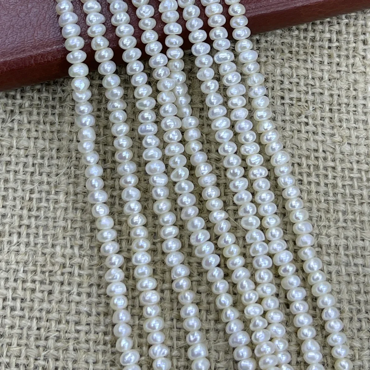 3-3.5mmAAA Natural Freshwater Small Buns Pearl Isolation Loose Bead Jewelry Make DIY Necklace Bracelet Accessories Women Wedding