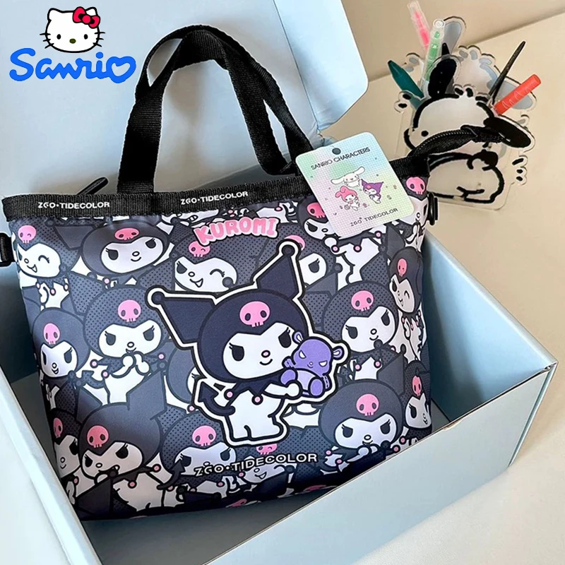 Kawaii Sanrio Kuromi Shoulder Bag Women\'s Tote Bag Fashionable Handbag Bag Shoulder Bag Purse Bag Japan and South Korea Gift