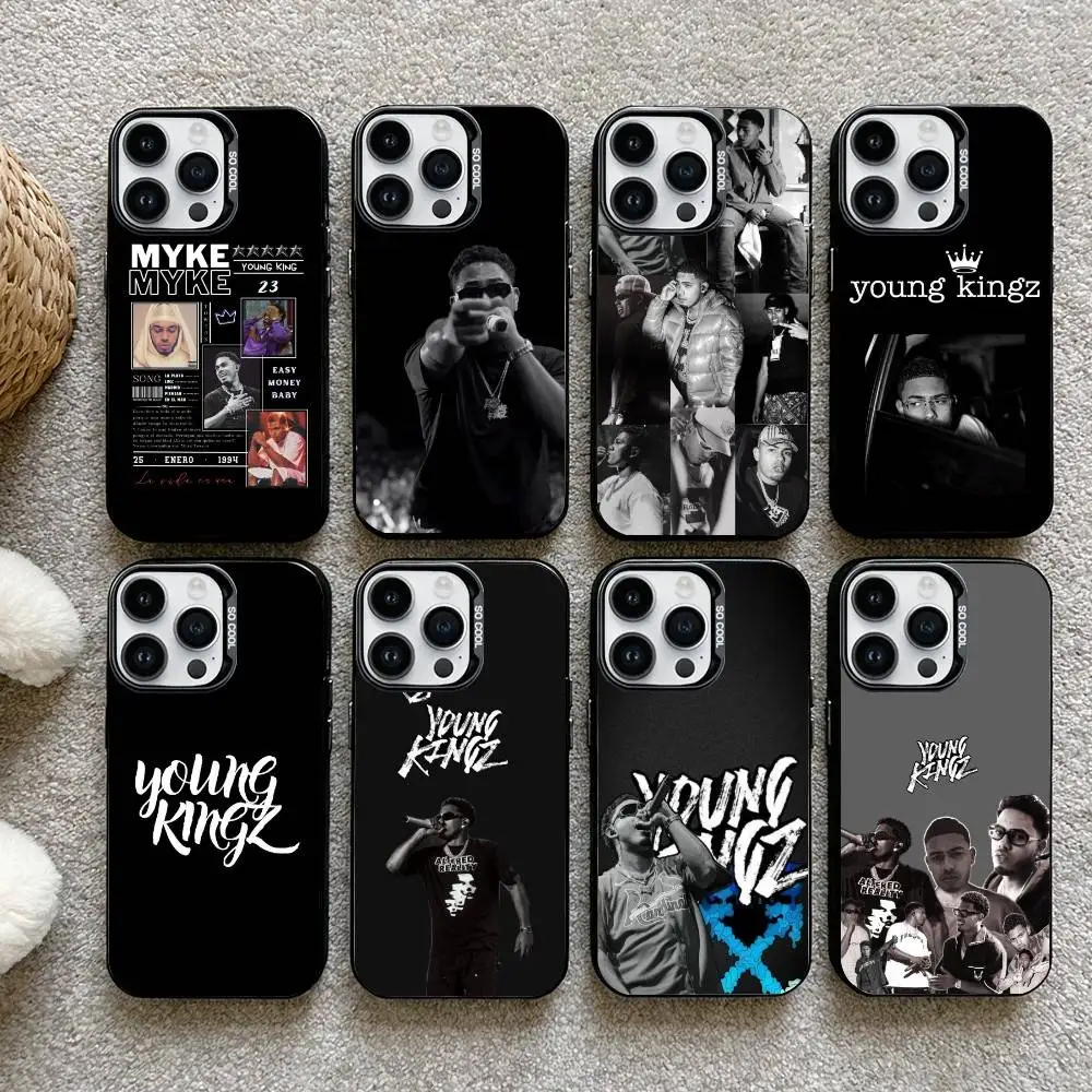 

M-Myke Towers Phone Case For iPhone17, 16,15,14,13,12 Pro Max Black Candy Matte Shockproof Cover