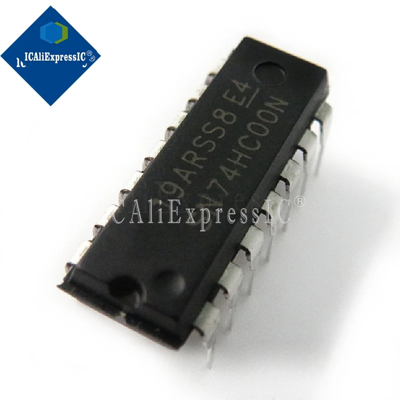 10pcs/lot SN74HC00N 74HC00 SN74HC00 DIP-14  Gates Quad 2-Input new original In Stock