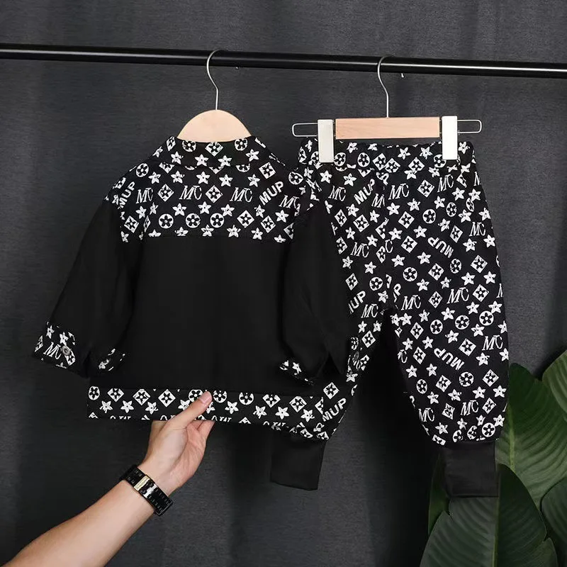 18M-5T ربيع الخريف الأطفال أطفال بنين أزياء معطف غير رسمي السراويل مجموعات الدعاوى