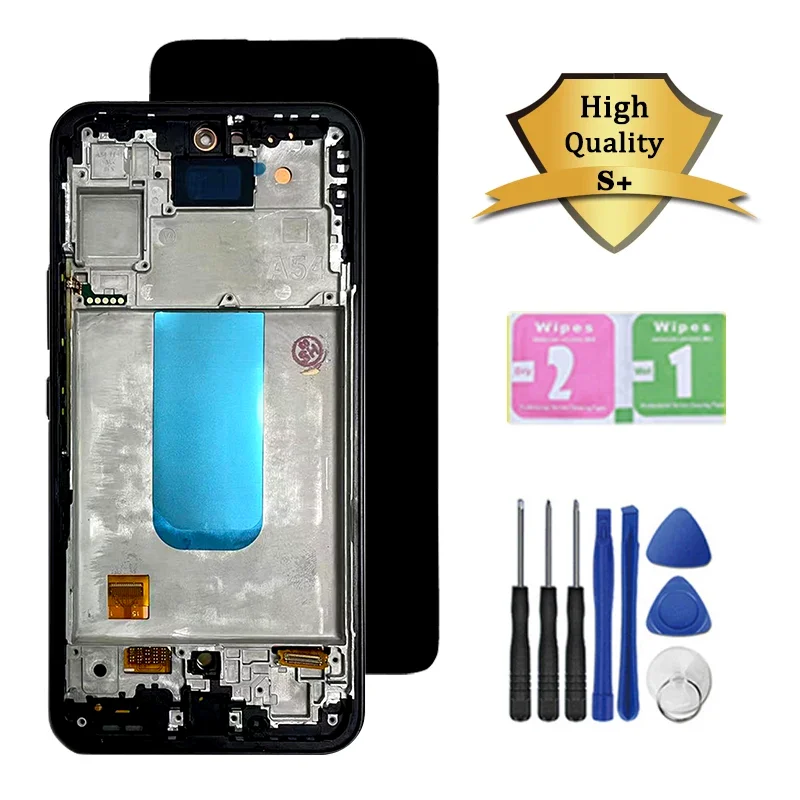 Super AMOLED For Samsung  A54 5G A546B LCD Display Touch Screen Digitizer Assembly For Samsung A546E A546U LCD With Frame