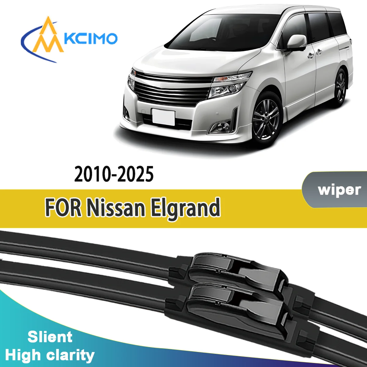 

2pcs Quality Windscreen Silent Black Car Rain Brush Suitable for Nissan Elgrand E52 2010-2025 Nissan Quest (2011-2017) Wipers