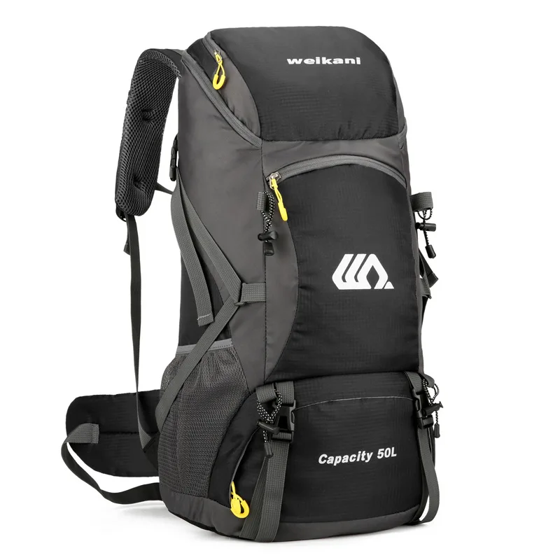 50L Hiking Backpack Men Women Large Capacity Outdoor Camping Rucksack Waterproof Travel Bag Mountaineering Trekking Bag