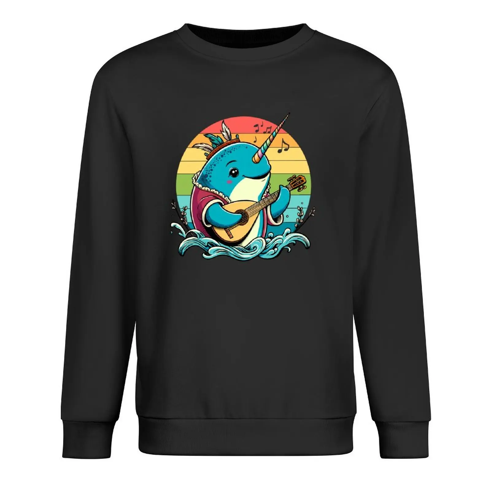 

Bard Narwhal Siren of the Sea Pullover blouse japanese style mens clothing tracksuit men's sweatshirts