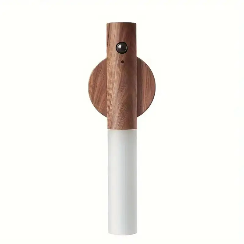 ABMH-Human Body Induction Night Light Corridor Cabinet Wall Light Household Toilet Wall Induction Walnut
