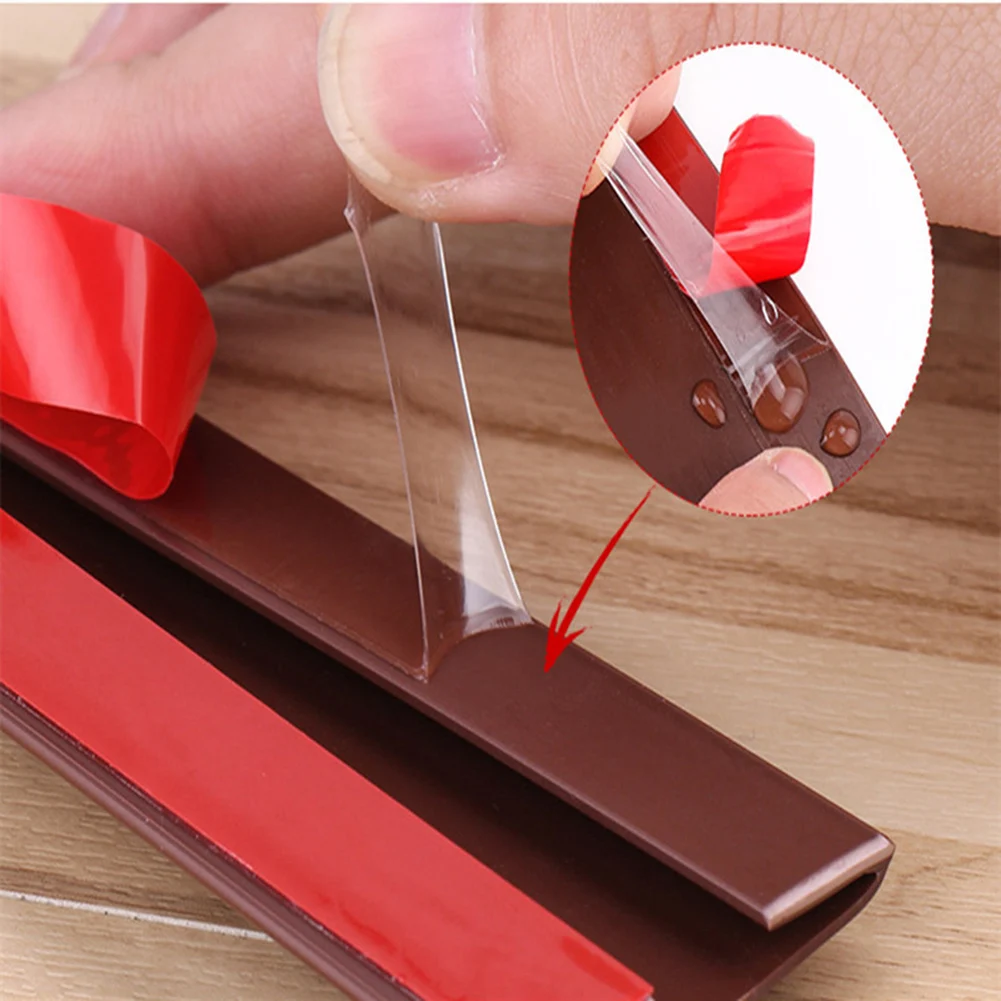 Non Damaging Door Bottom Seal Strip with Strong Adhesion and Easy Application for Standard Interior Entry Doors