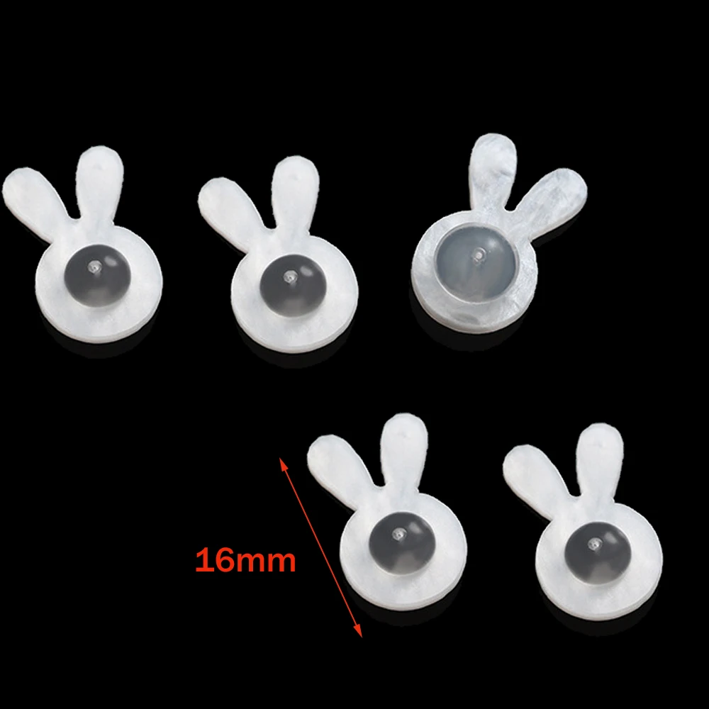 10/30/50 قطعة شكل أرنب سيليكون القرط الرافعات ظهورهم بدائل ل الثقيلة الكبيرة ترصيع القرط دعم آذان متدلية مجوهرات #3