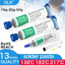 Low Temperature Lead-free Syringe No Clean Solder Paste For Iphone Repair Led Sn42bi58 138℃ Smd Welding Paste