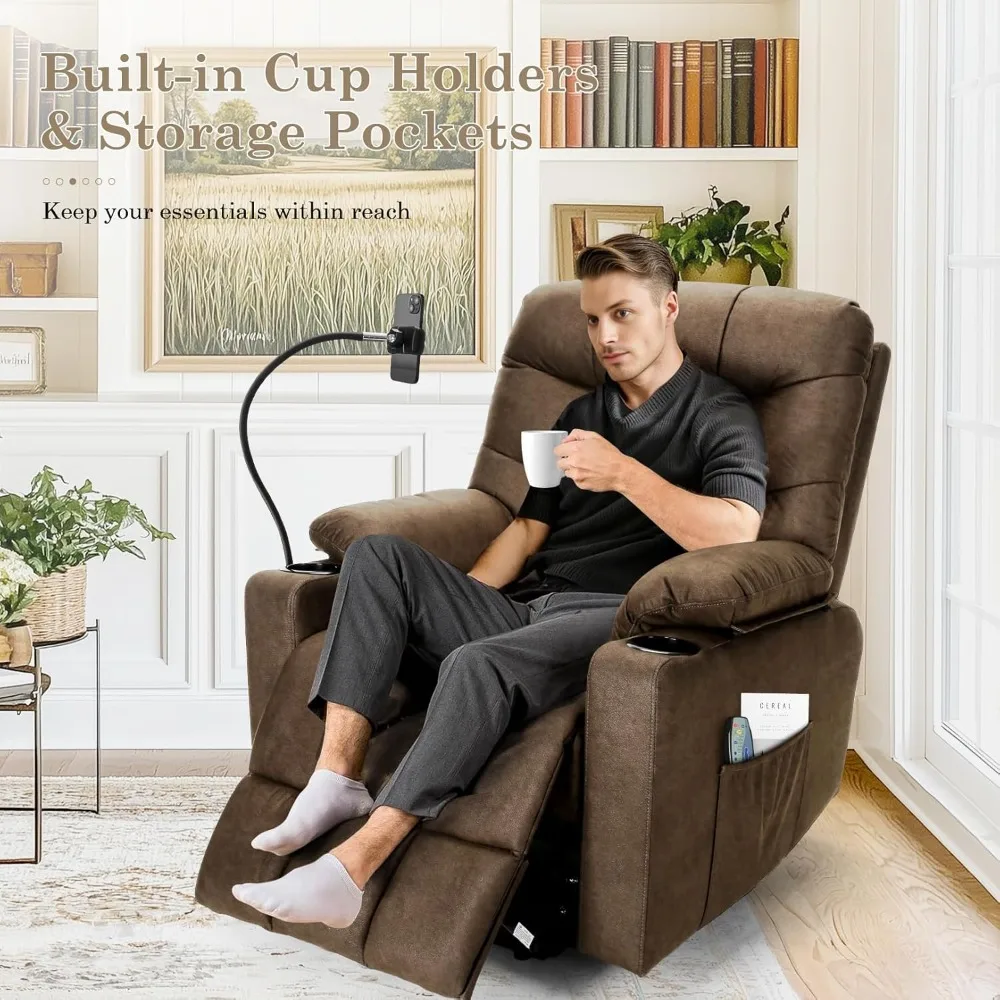 

Power Lift Recliner Chair for Elderly, Electric Lift Chair with Assist Function and Heated Vibration Massage，for Living Room