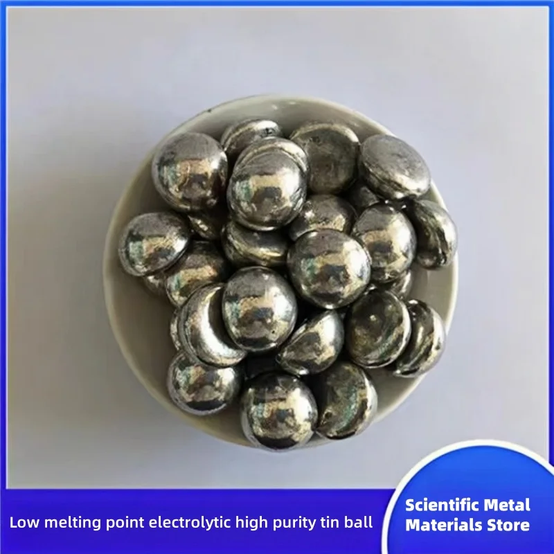 Lead-Free Sn99.99% Pure Tin Hemispheres for Scientific Research Experiments Environmental Protection Special Plating
