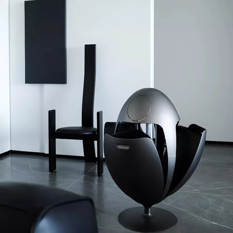 

Egg-shaped high-value household living room light luxury high-end storage bucket ornament