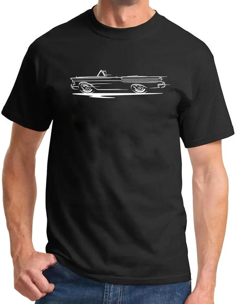 1957 1958 Mercury Monterey Convertible Redline Design T Shirt