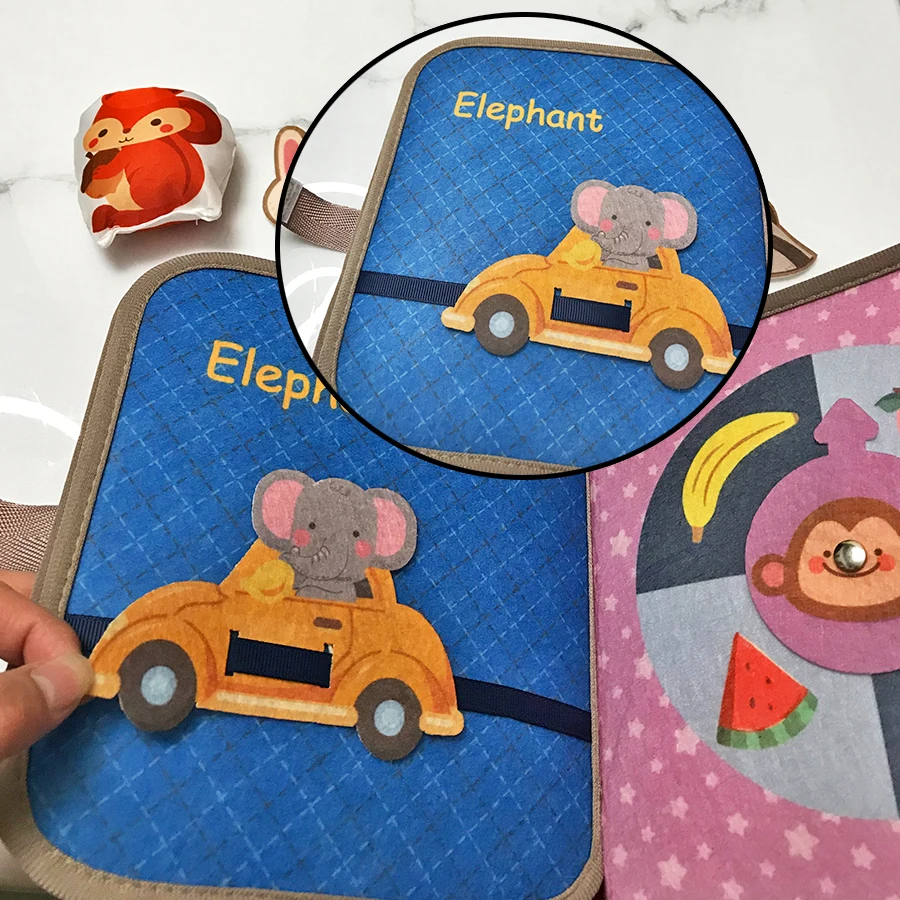 Il bambino non può strappare, libro di stoffa per l'educazione precoce, libro morbido, panno in feltro per bambini, apprendimento della cognizione, giocattoli per bambini