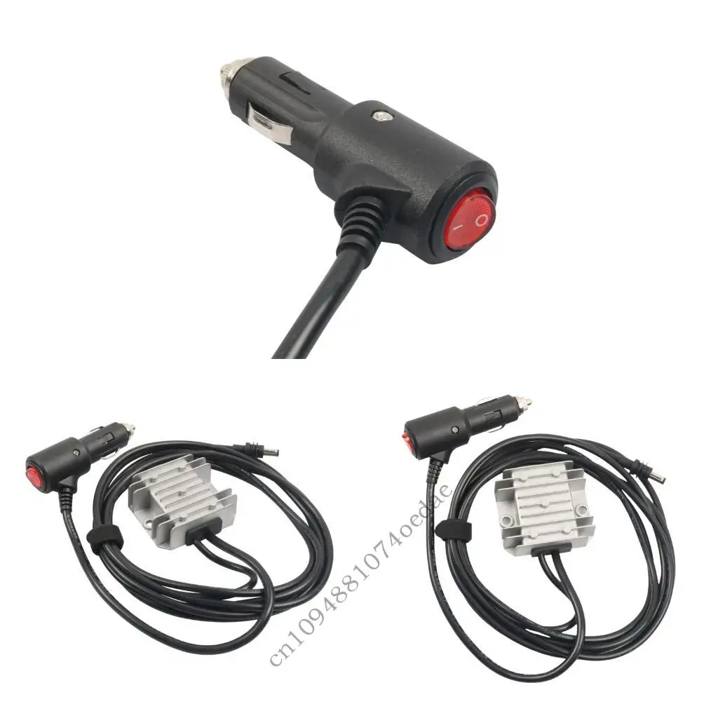 Vehicle 30V Power Adapter Cable for Mini Satellite Internet Terminal, 12V 24V Step Up Converter with Heat Sink Housing for Car