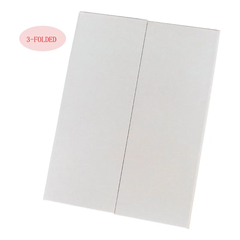 3 Folded White Paper Folder For A4 Size