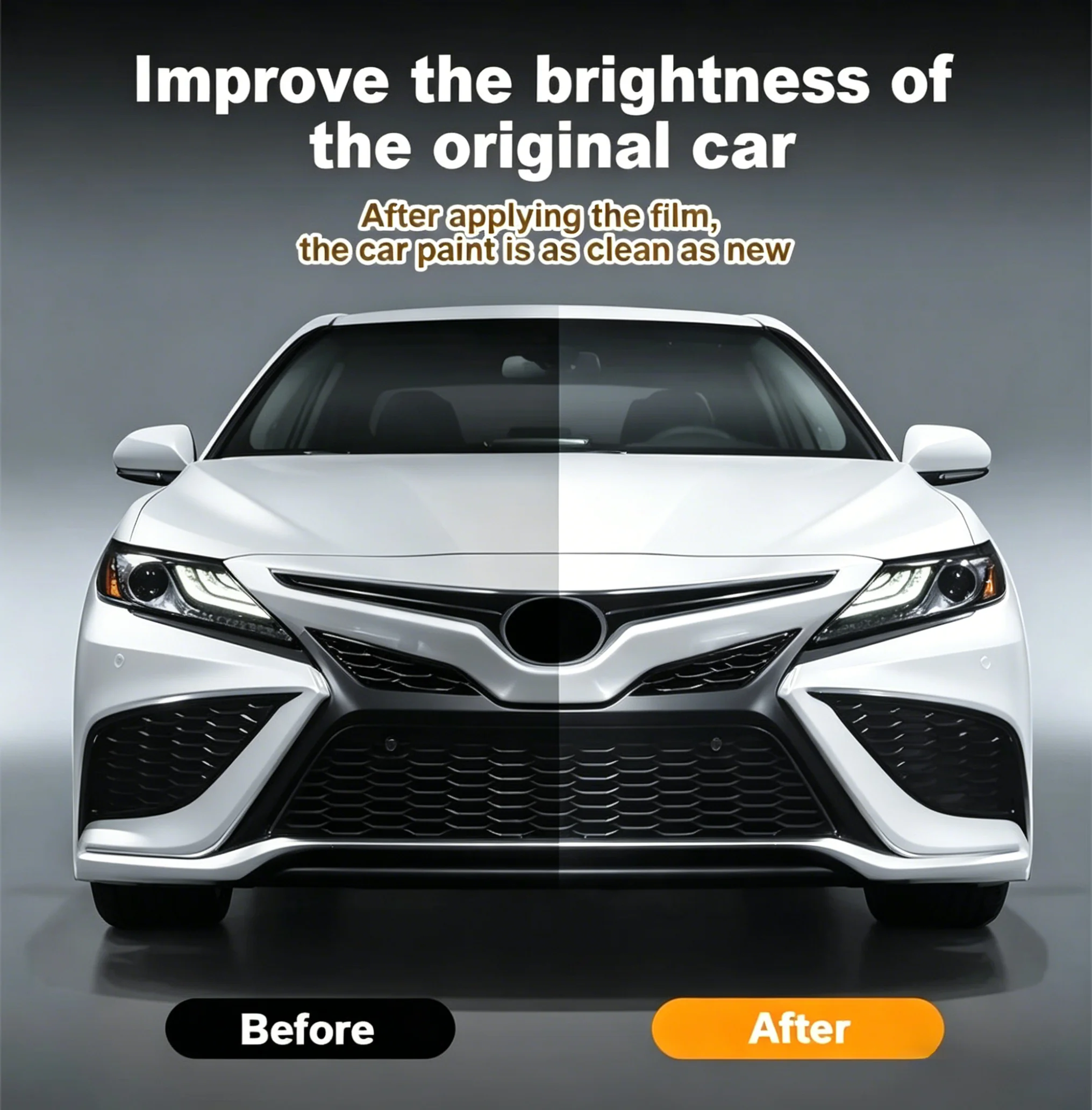 Folie für Toyota Camry 9. Generation XV80 2024-2026 Autoscheinwerfer Transparente TPU-Schutzfolie Auto-Rückansicht AB-Säulen-Schutzfolie – Detail 3