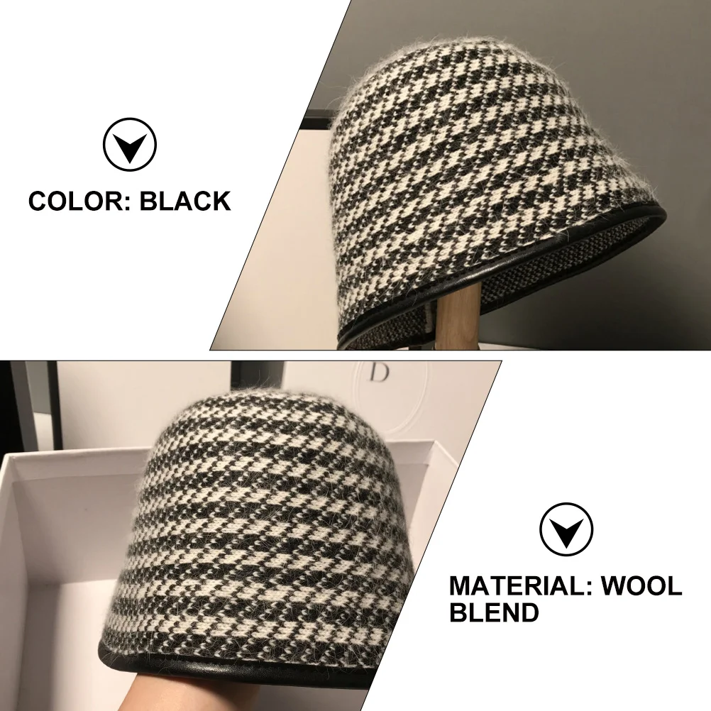 

Women Fisherman Hat Winter Autumn Fashion Bucket Hats Windproof Breathable Sunshade Warm Soft Comfortable Trendy Matching Black