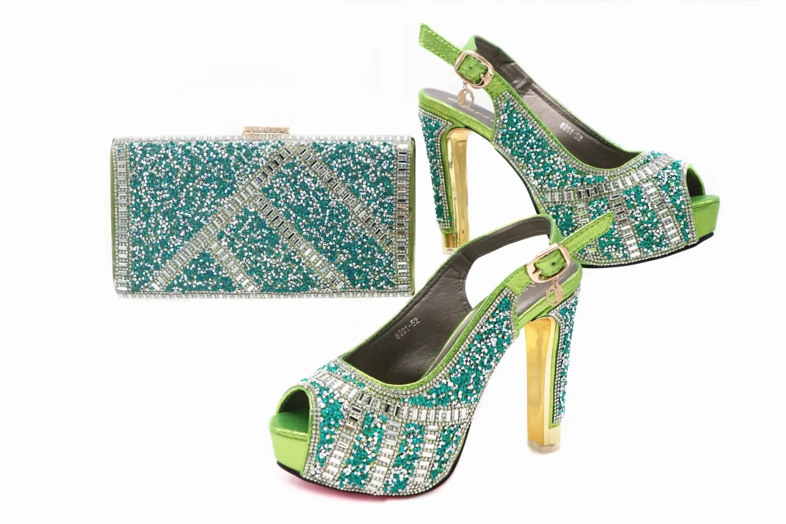 Haniye African Style Shoes and Bag Set 3