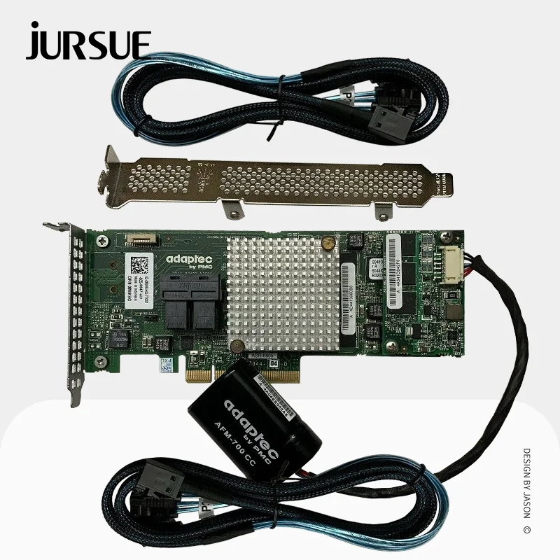 ASR-8805 RAID Controller Card 12Gbps SAS SSD PCIe 3.0 Expander Card + AFM-700 Capacitor + 2PCS SFF8643 To SATA Cable