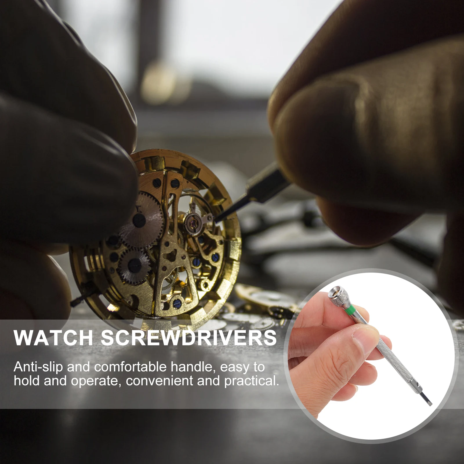 

13pcs Watch Tools Precision Iron Micro Screwdriver Set Mini Electronics Durable Sturdy Repair Screwdriver Practical
